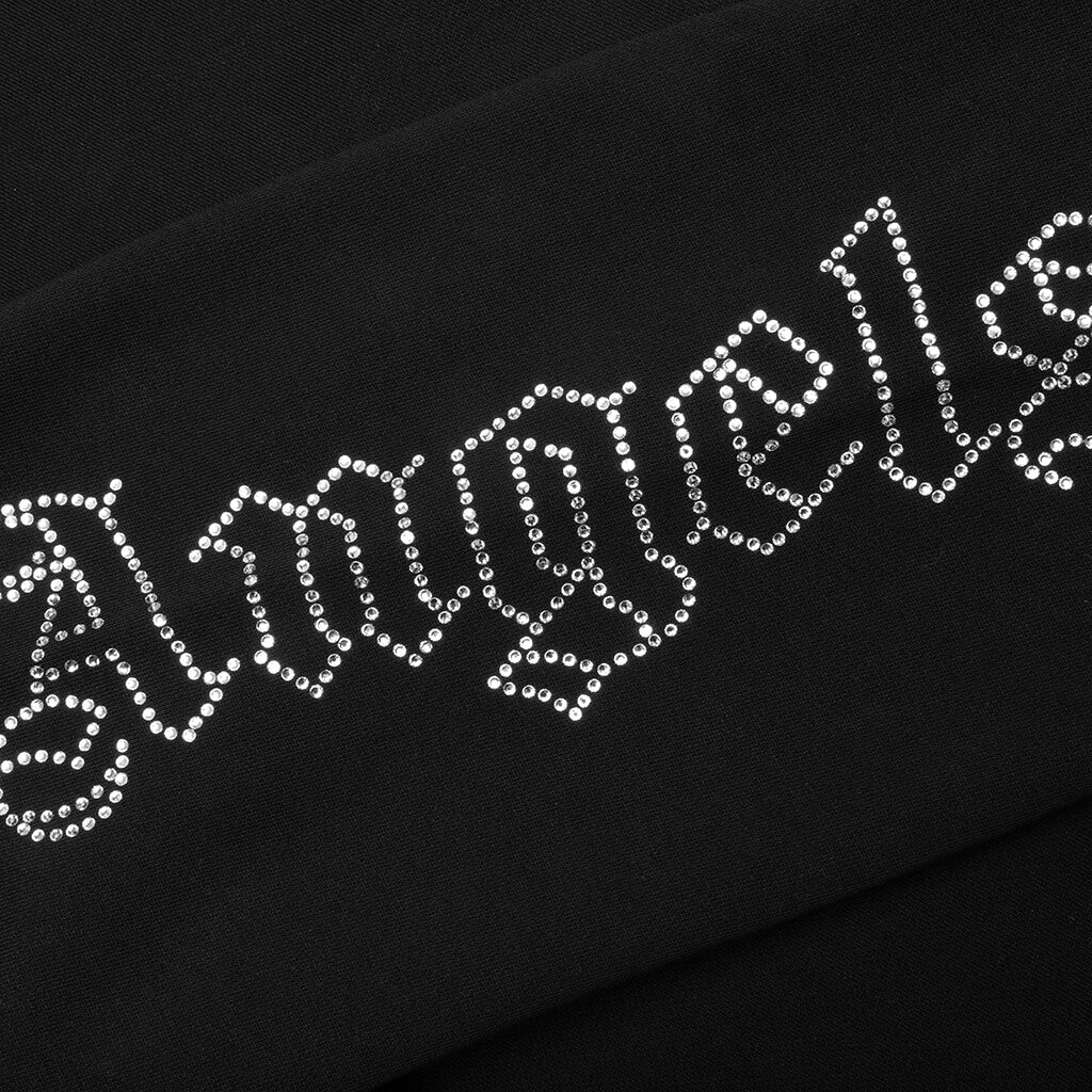 New Gothic Studded Crew Black Silver