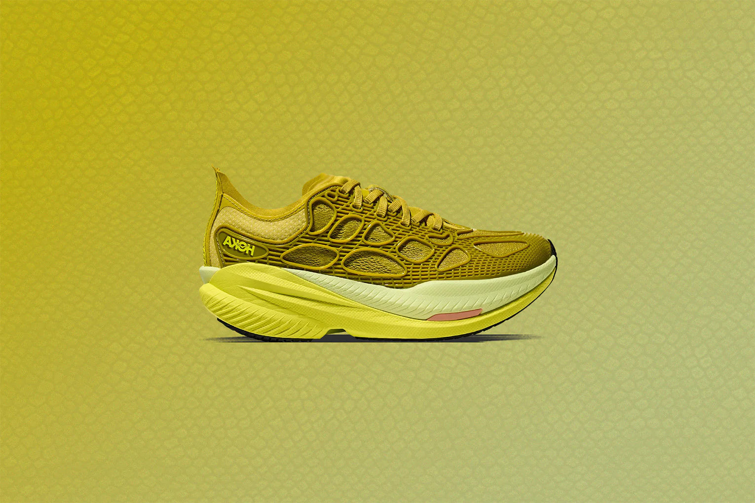 Mach X Caged Pea Green Hoka Citrus