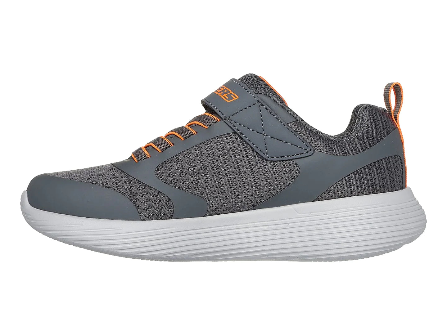 Tenis Skechers Go Run 400 V2 Gris y Naranja para Niño
