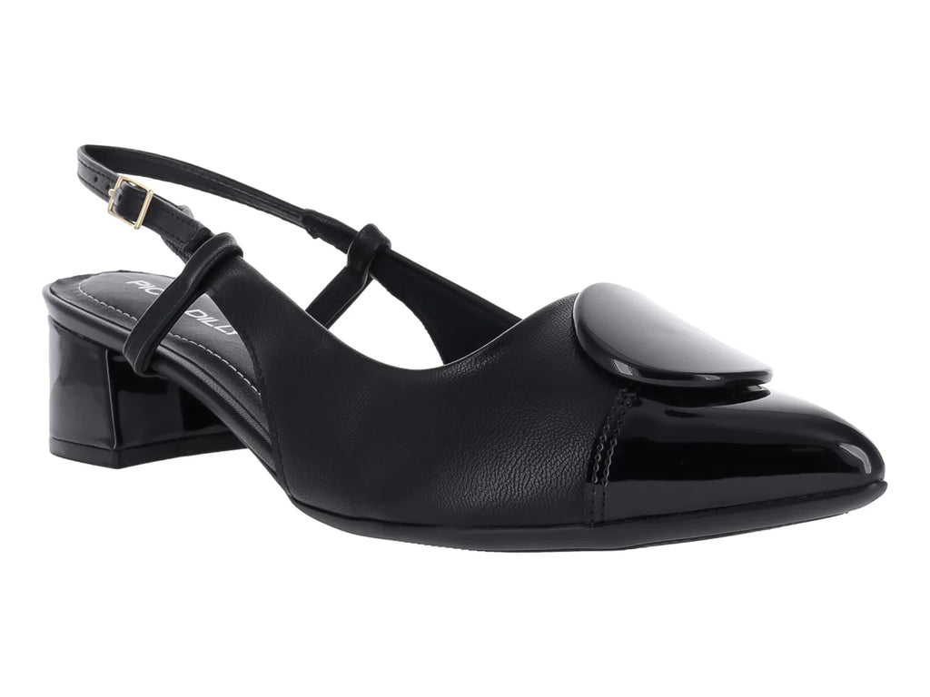 Zapatos de Tacón Bajo Piccadilly Negros para Mujer