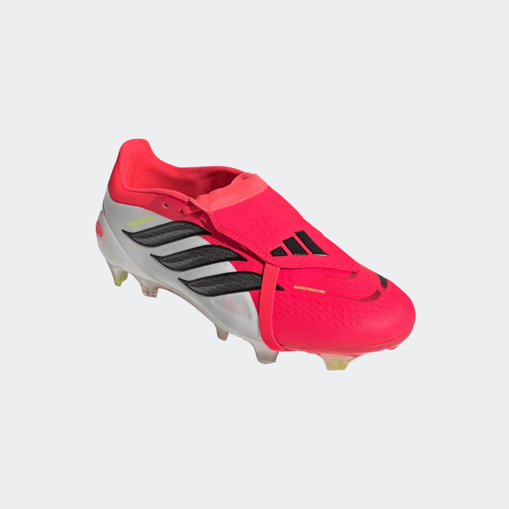 adidas Predator Pro Fold Over Tongue FG Firm Ground Mens Soccer Cleats Lucid Red Black White