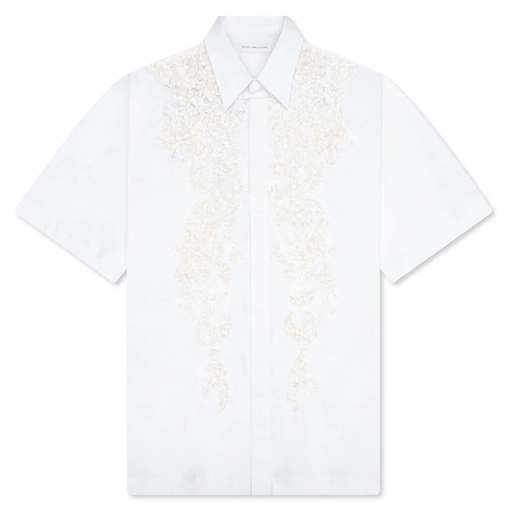 Cassidye Emb 2293 MW Shirt White
