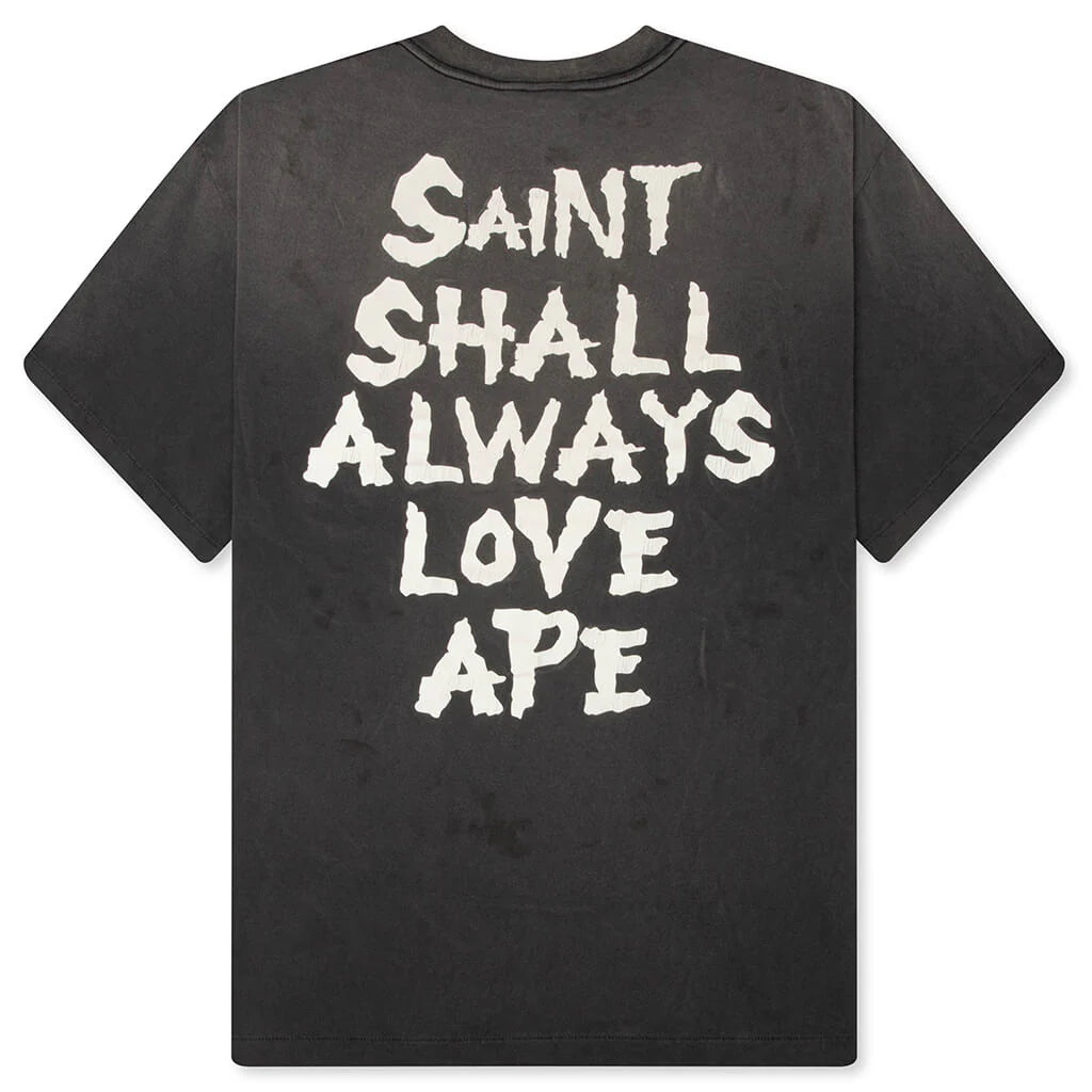 Saint M6 x BAPE Always Love S S T Shirt Black