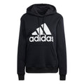 adidas Essentials Big Logo Regular Fleece Womens Hoodies Black White