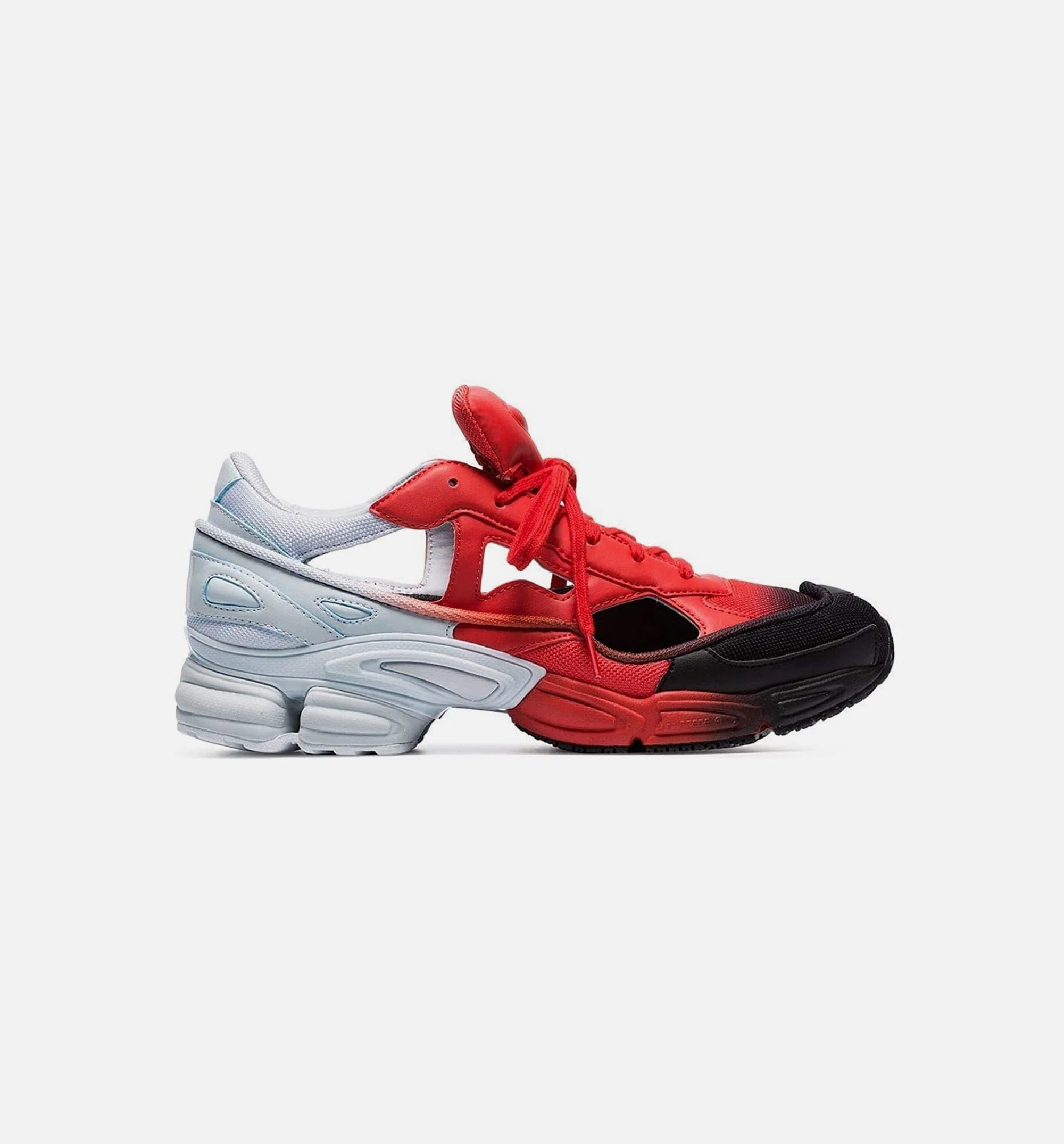 Raf Simons Ozweego Replicant Mens Shoes Red Grey Black