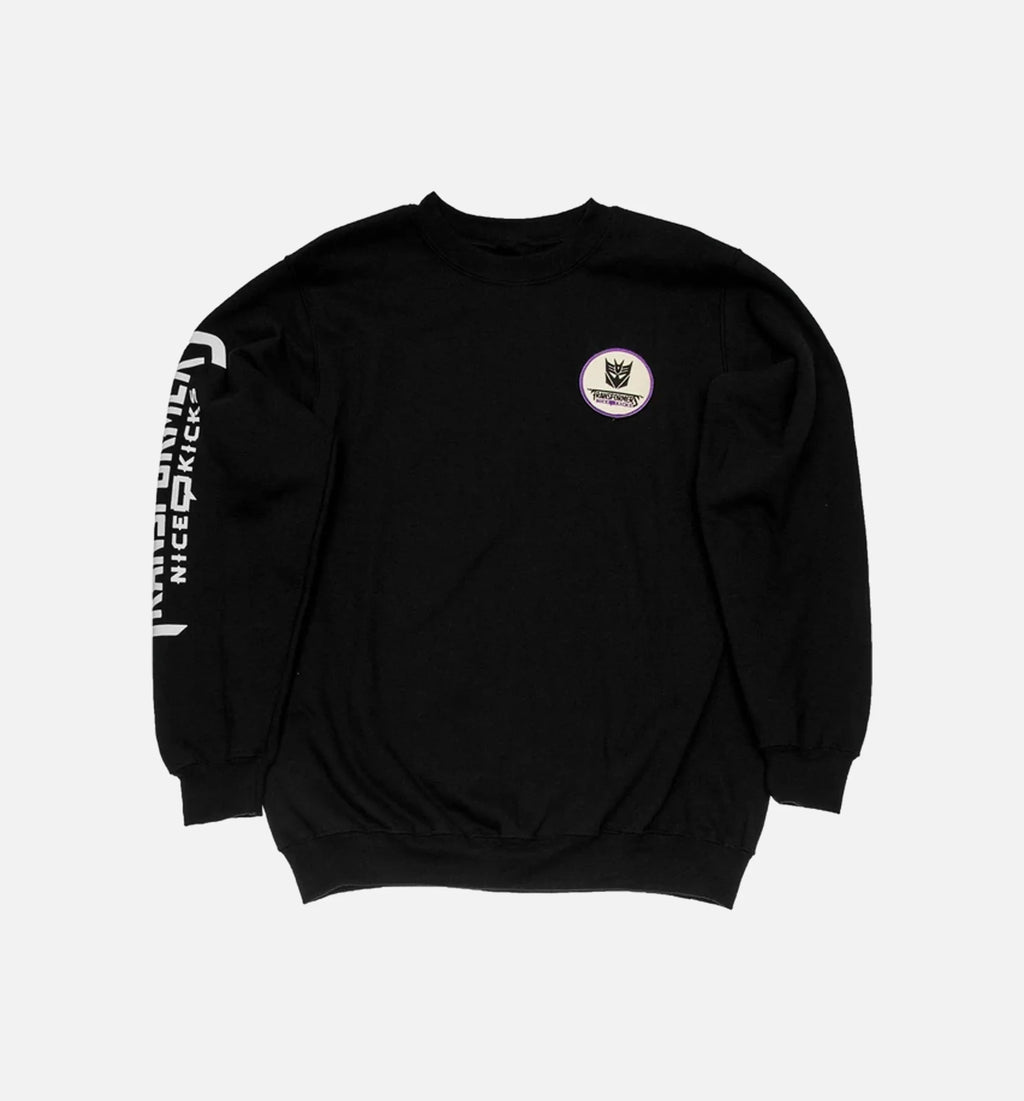 Nice Kicks X Transformers Decepticon Crewneck Sweater Mens Black