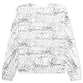 Scribble Printed Sweatshirt Natural White