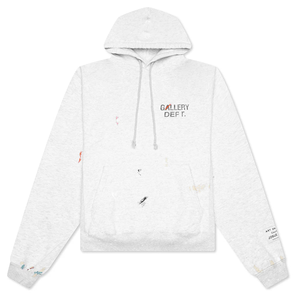 GD Paint Logo Hoodie Light Heather Grey