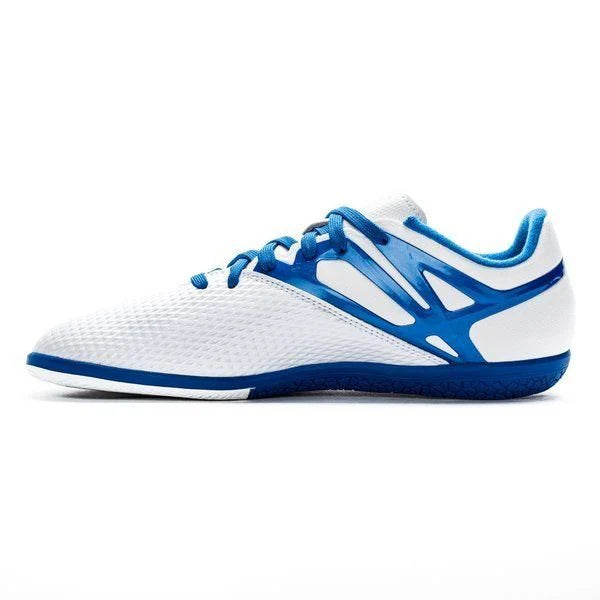 adidas Messi 153 IN Youth Indoor Soccer Shoes White Blue Black