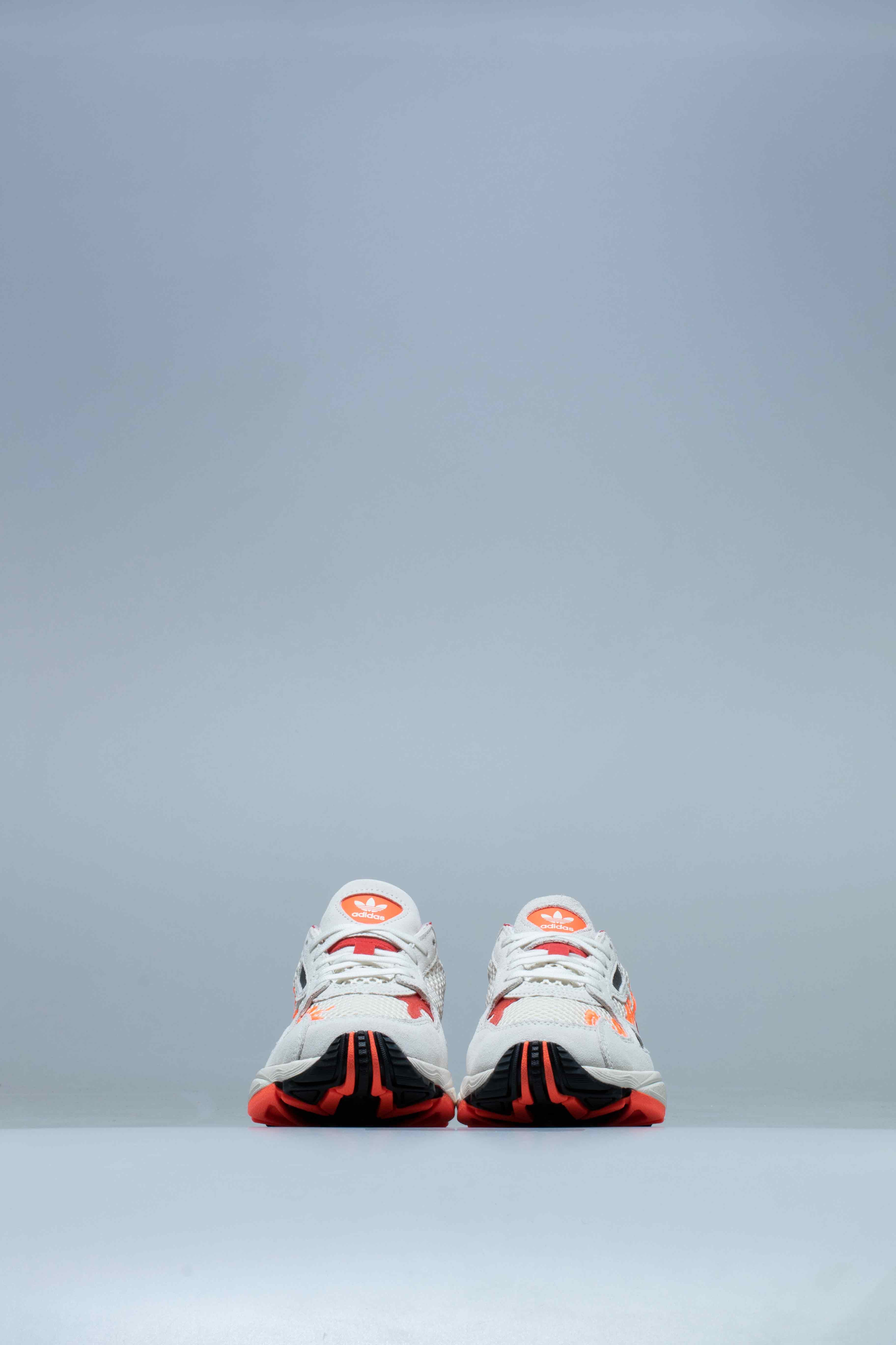 Fiorucci Falcon Womens Shoe Off White Red Solar Orange