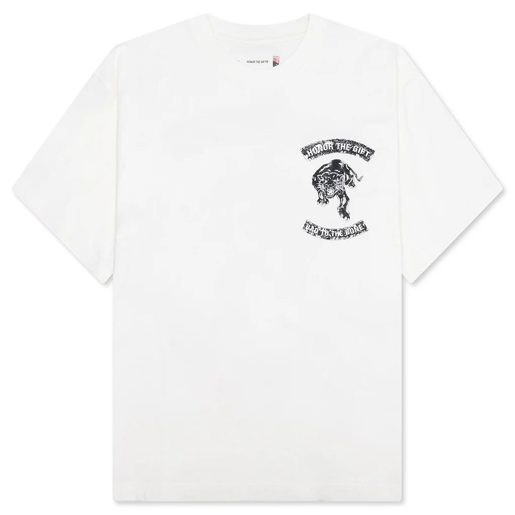Bad To The Bone Tee White