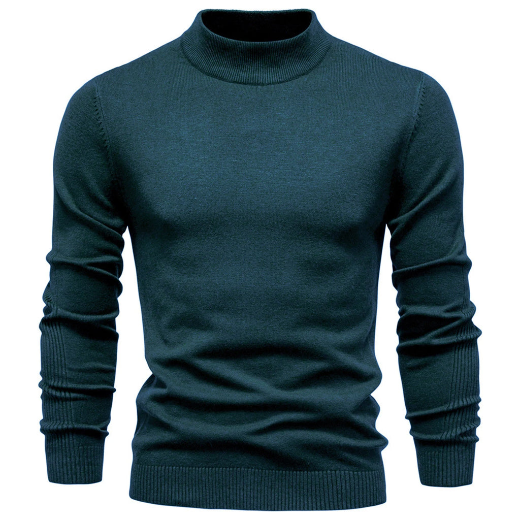 Mens Mockneck Pullover Sweater