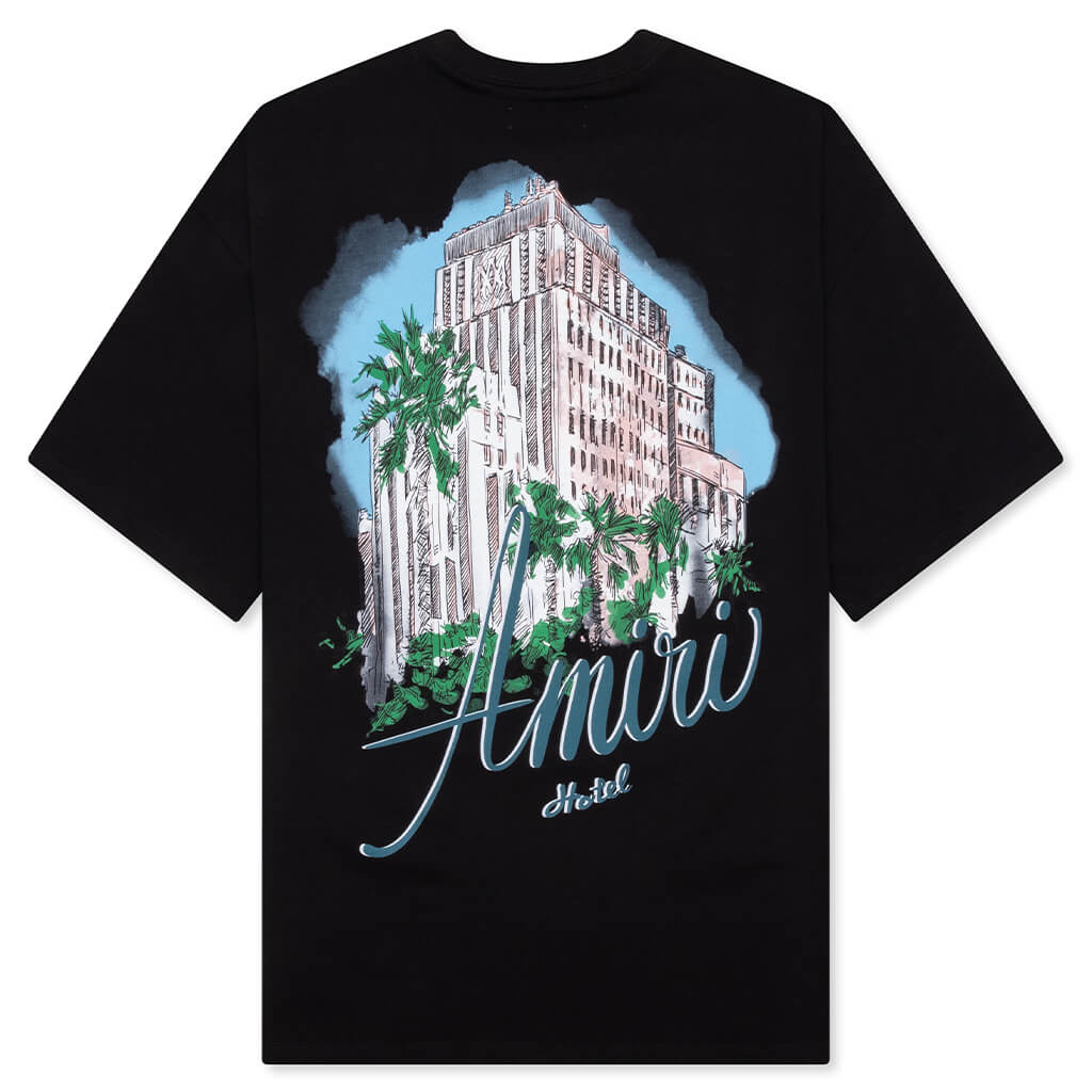 Amiri Hotel Oversized Tee Black