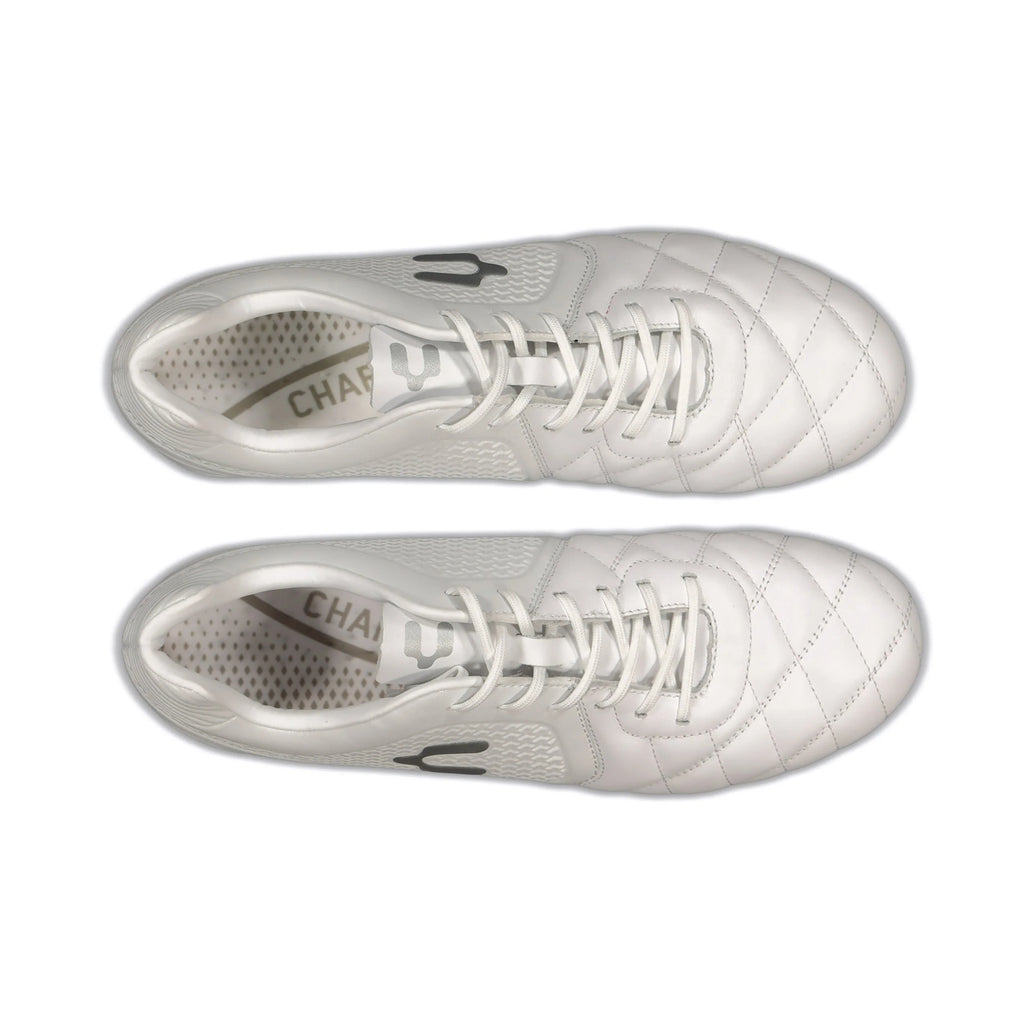 Charly Legendario 20 LT Soccer Cleats White Silver