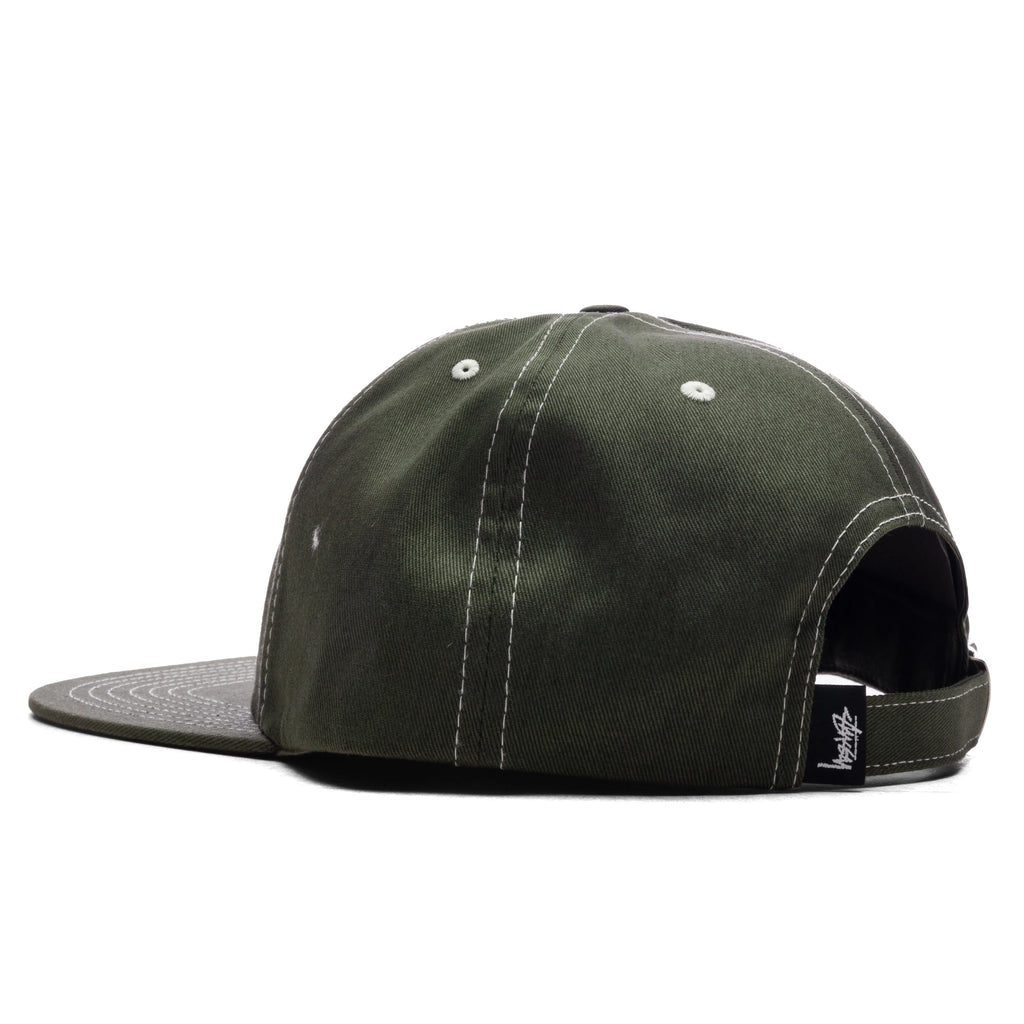 Mid International Crown Strapback Cap Dark Olive