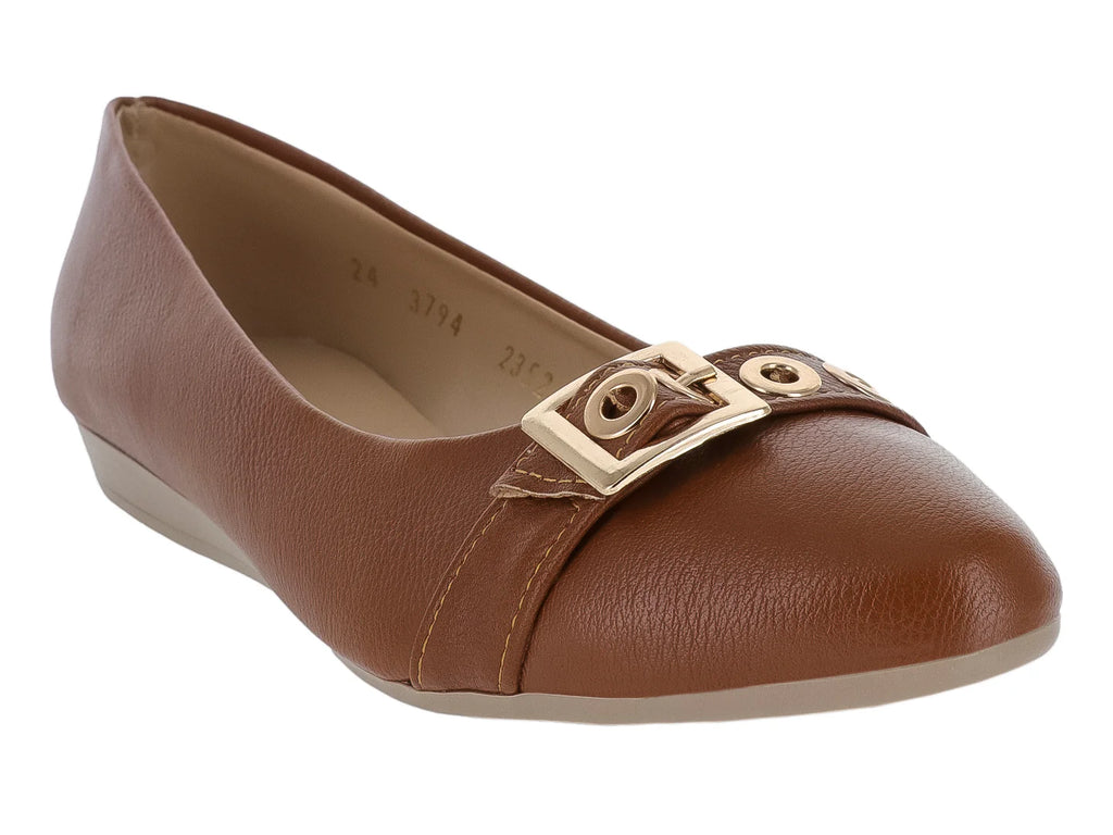 Zapatos Planos MELIANA Color Camel para Mujer