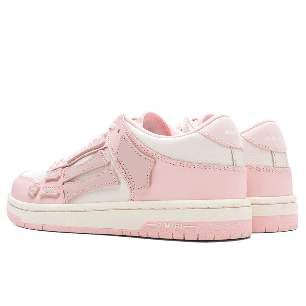 Womens Skel Top Low White Pink