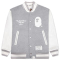 Bape Varsity Jacket Grey