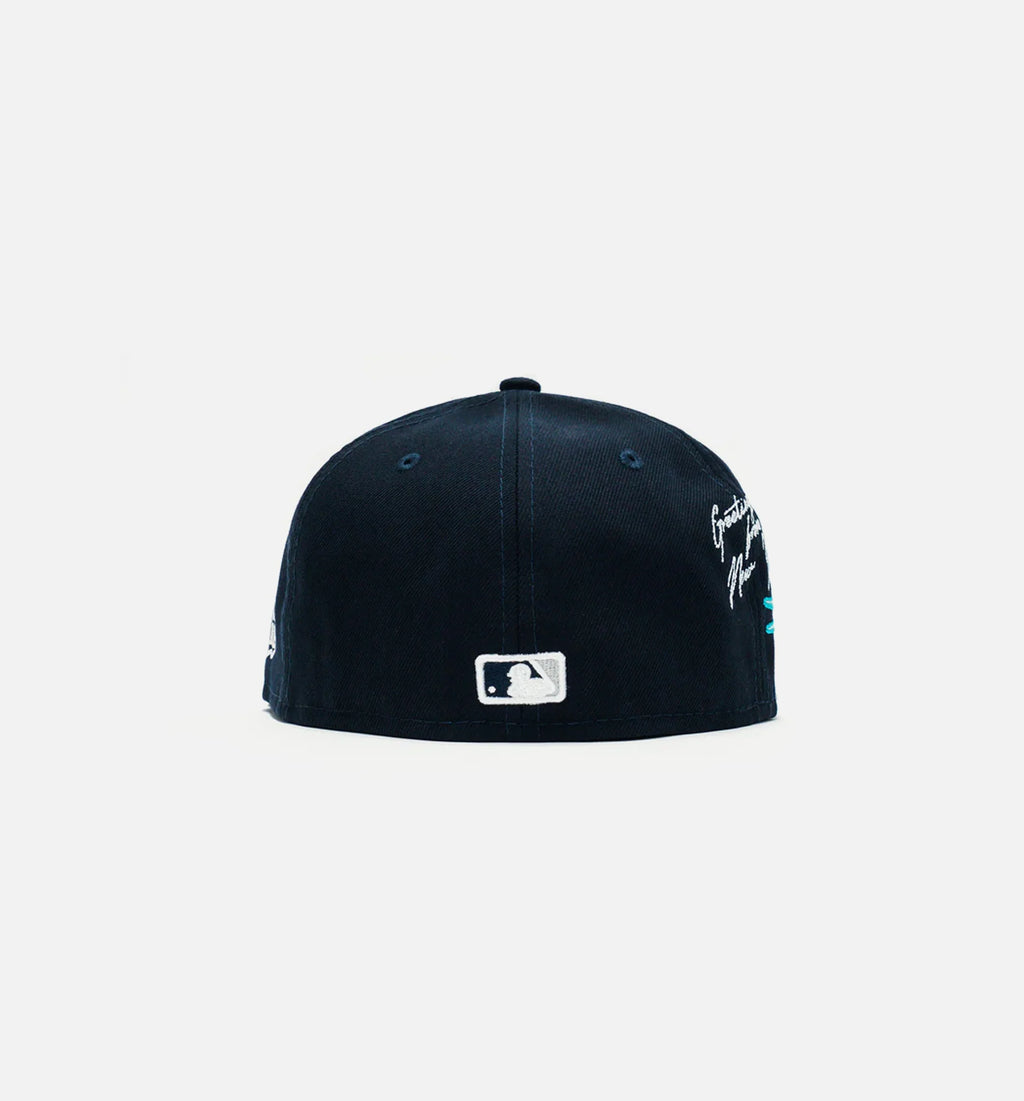 New York Yankees Cloud Icon 59Fifty Fitted Cap Mens Hat Navy Blue