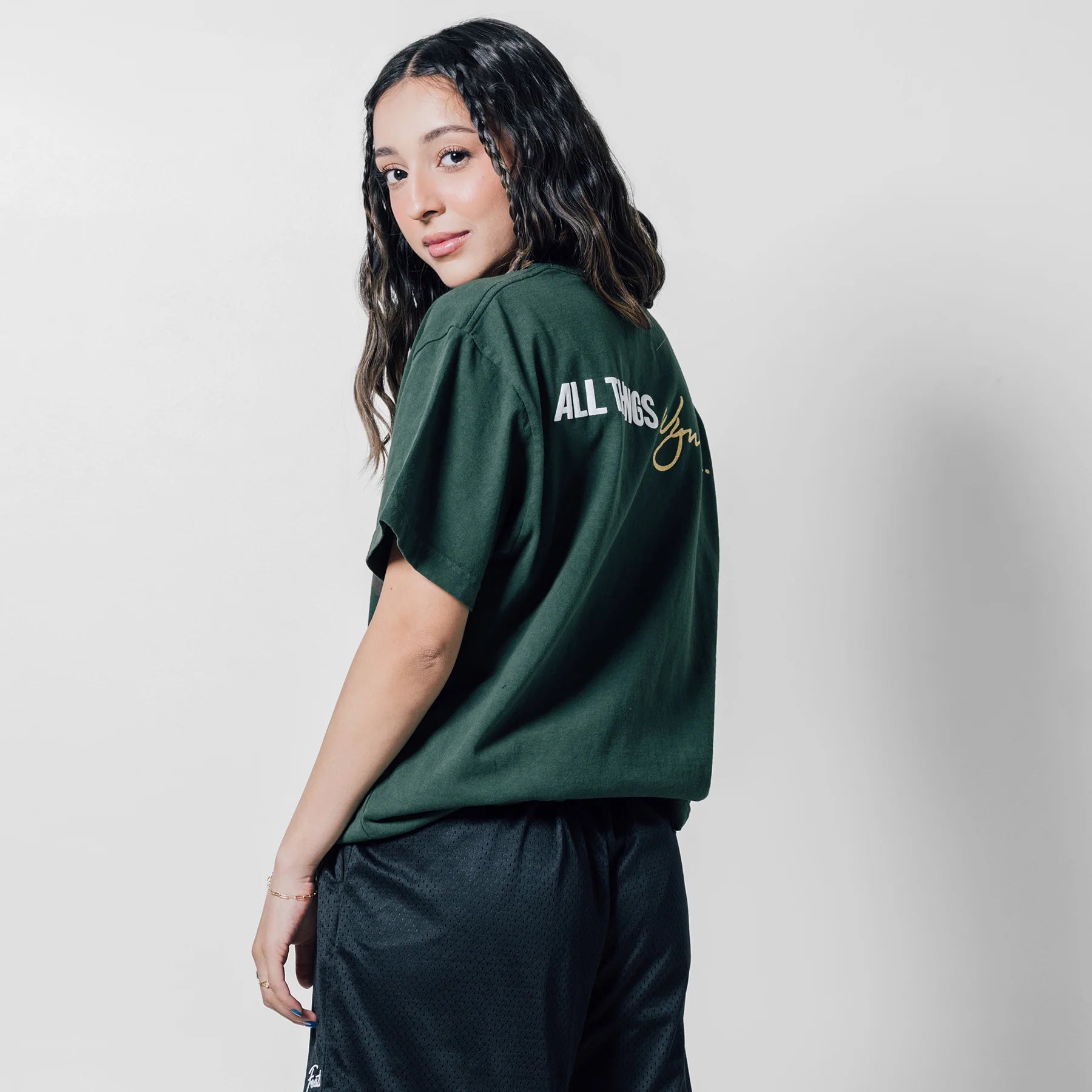 Feature x Wynn Logo Lock Up Tee White