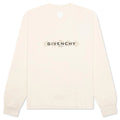 Boxy Fit Tarot Long Sleeve T Shirt Ivory