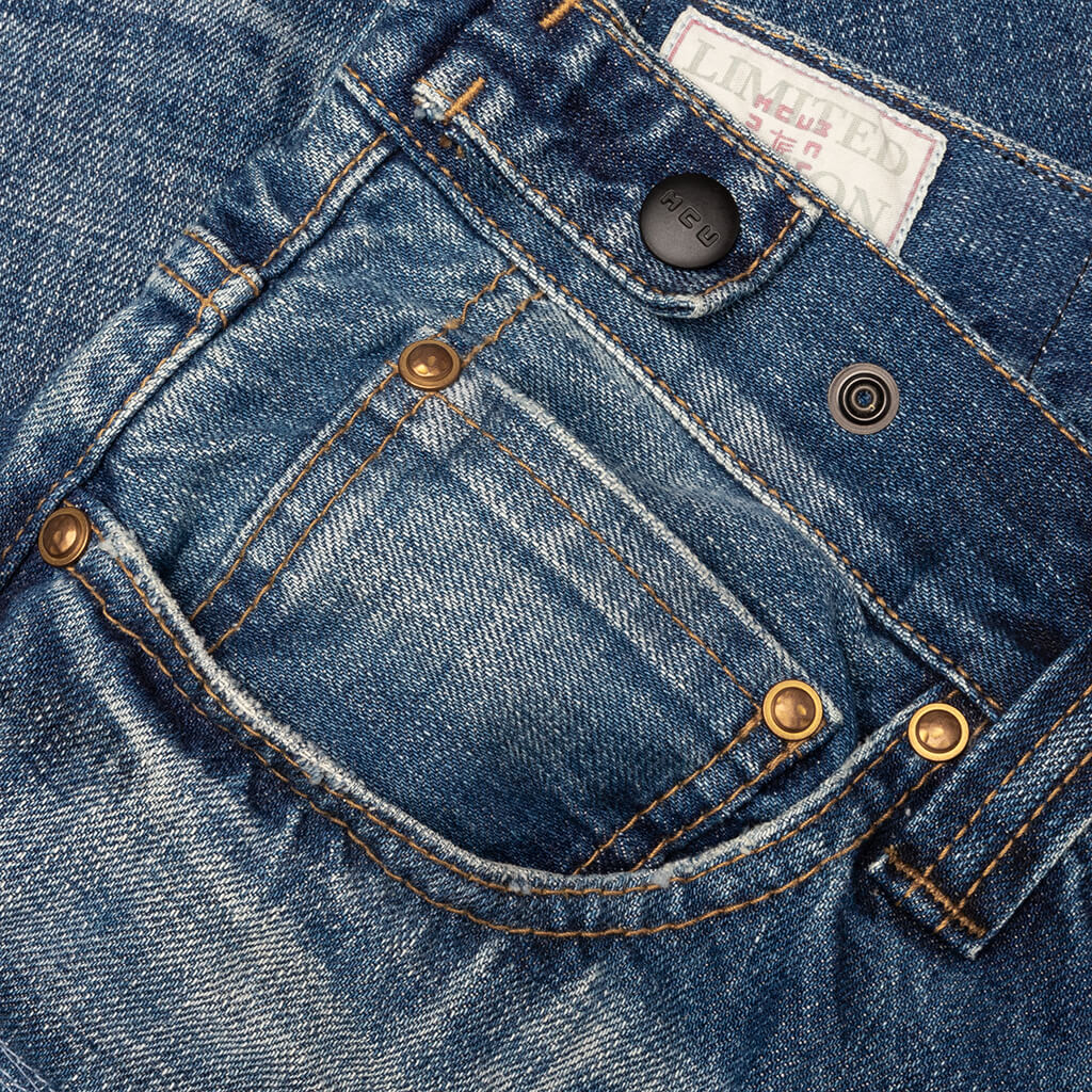 Showa Relaxed Manatsu Repaired Mid Blue