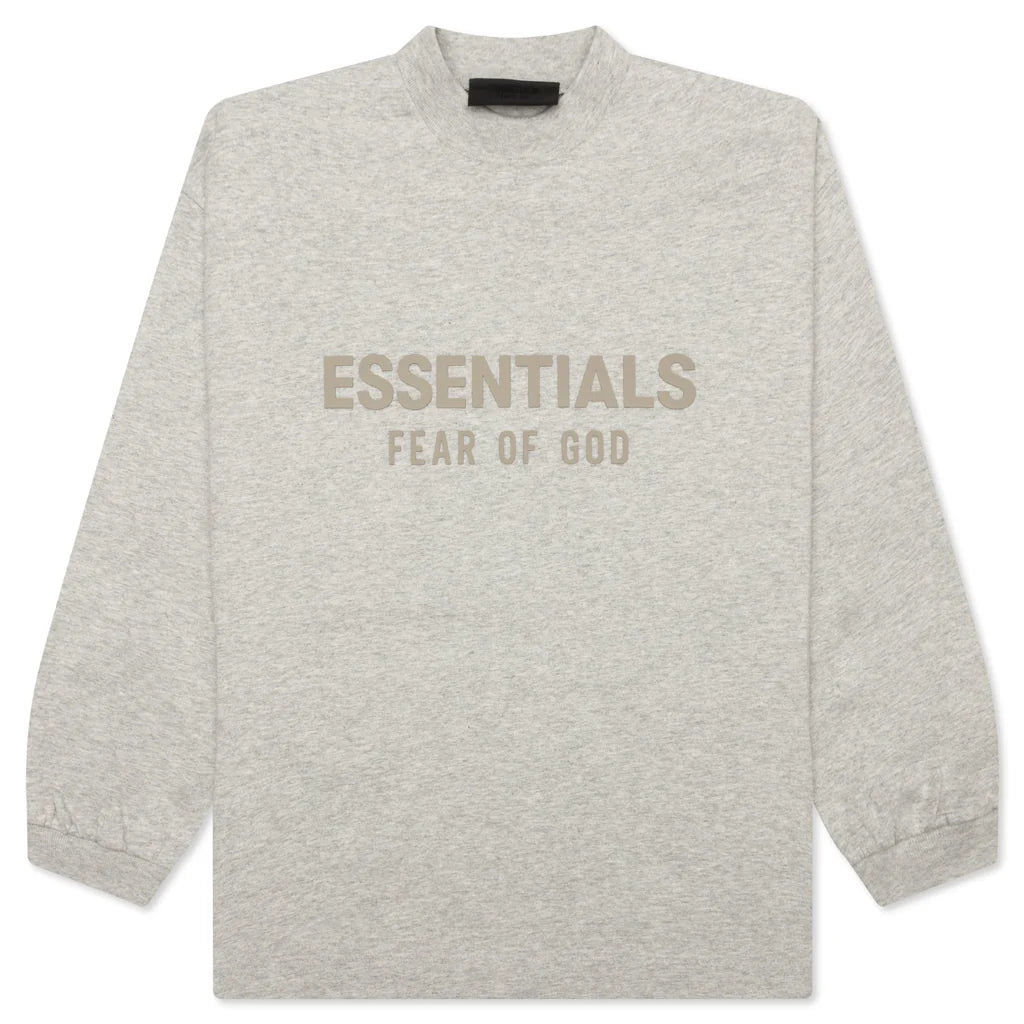 Kids L S Shirt Light Heather Grey