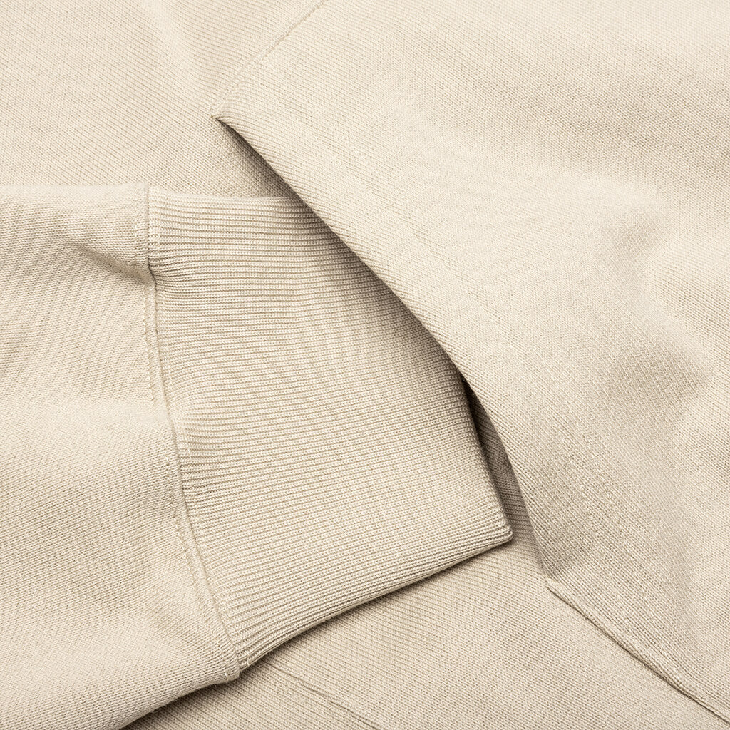 Logo Print Hoodie Beige