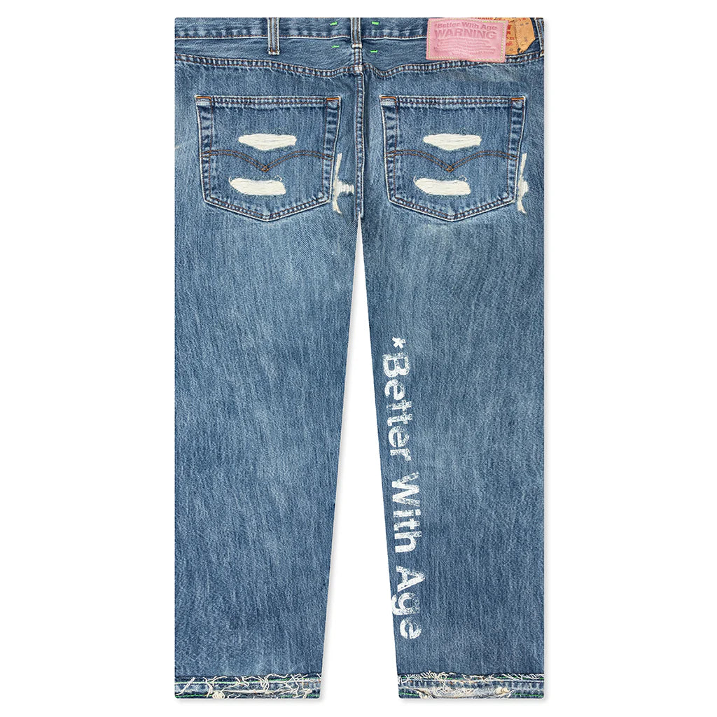 Denim Repair Pants Indigo