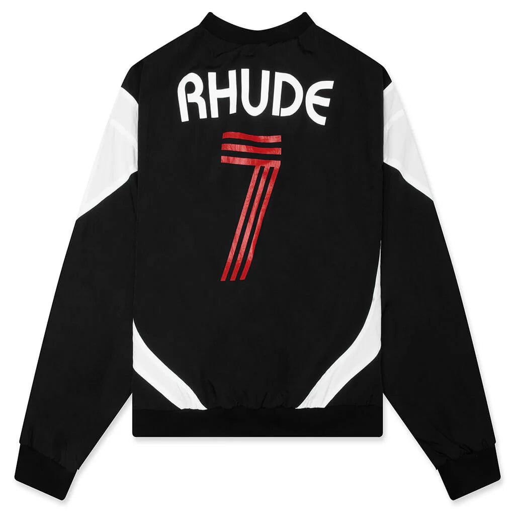 Lago Soccer Jersey Crewneck Black White Red