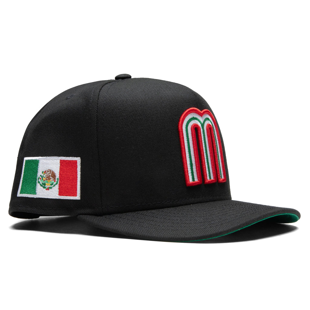 FEATURE x New Era 9FIFTY A Frame Snapback Mexico Pack Black