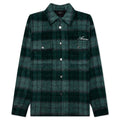 Brushed Plaid Overshirt Aqua Multi