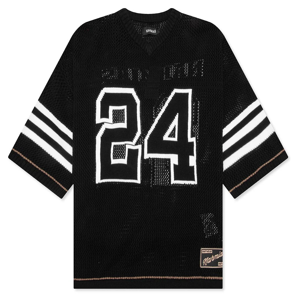Knit 24 Football Shirt Black