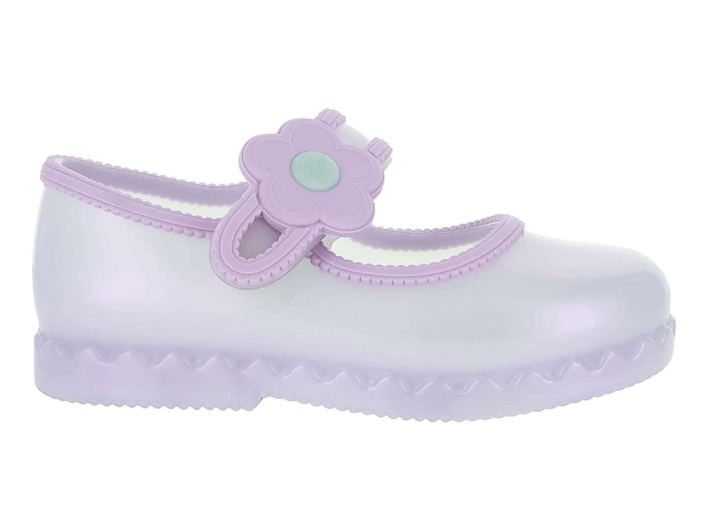 Zapatos Flats Mini Melissa Lila Perlado para Niña