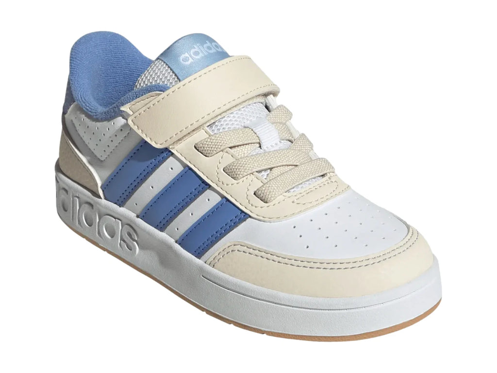 Tenis Adidas Breakbase Blanco y Azul para Niño