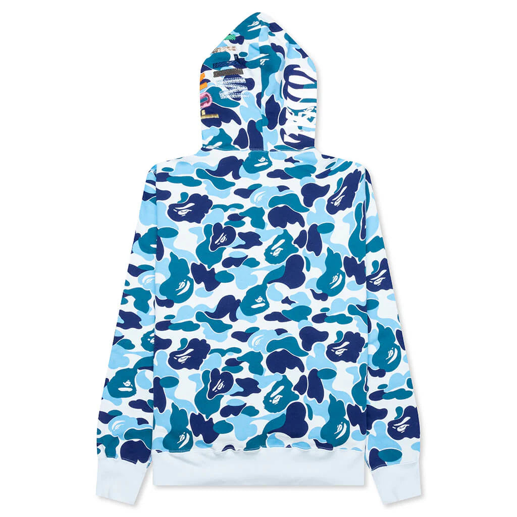 Abc Camo Tiger Full Zip Hoodie Blue