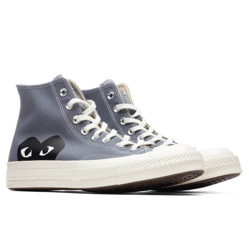 Converse x Comme Des Garcons PLAY All Star Chuck 70 Hi Grey