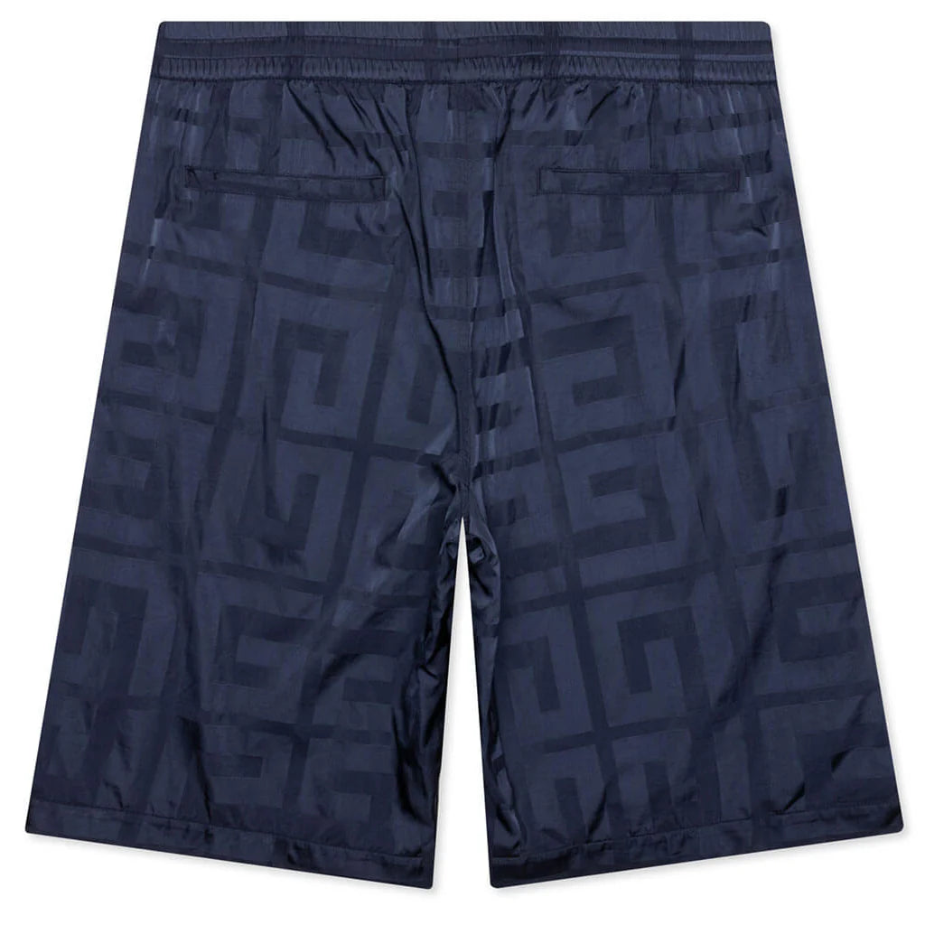 4G Shiny Bermuda Shorts Navy