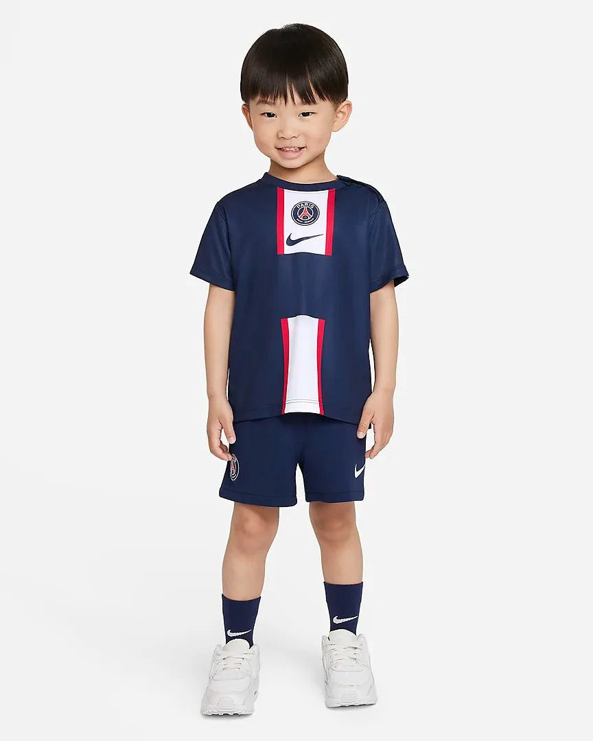 Nike Little Kids Paris Saint Germain Home Mini Kit 22 23 Navy