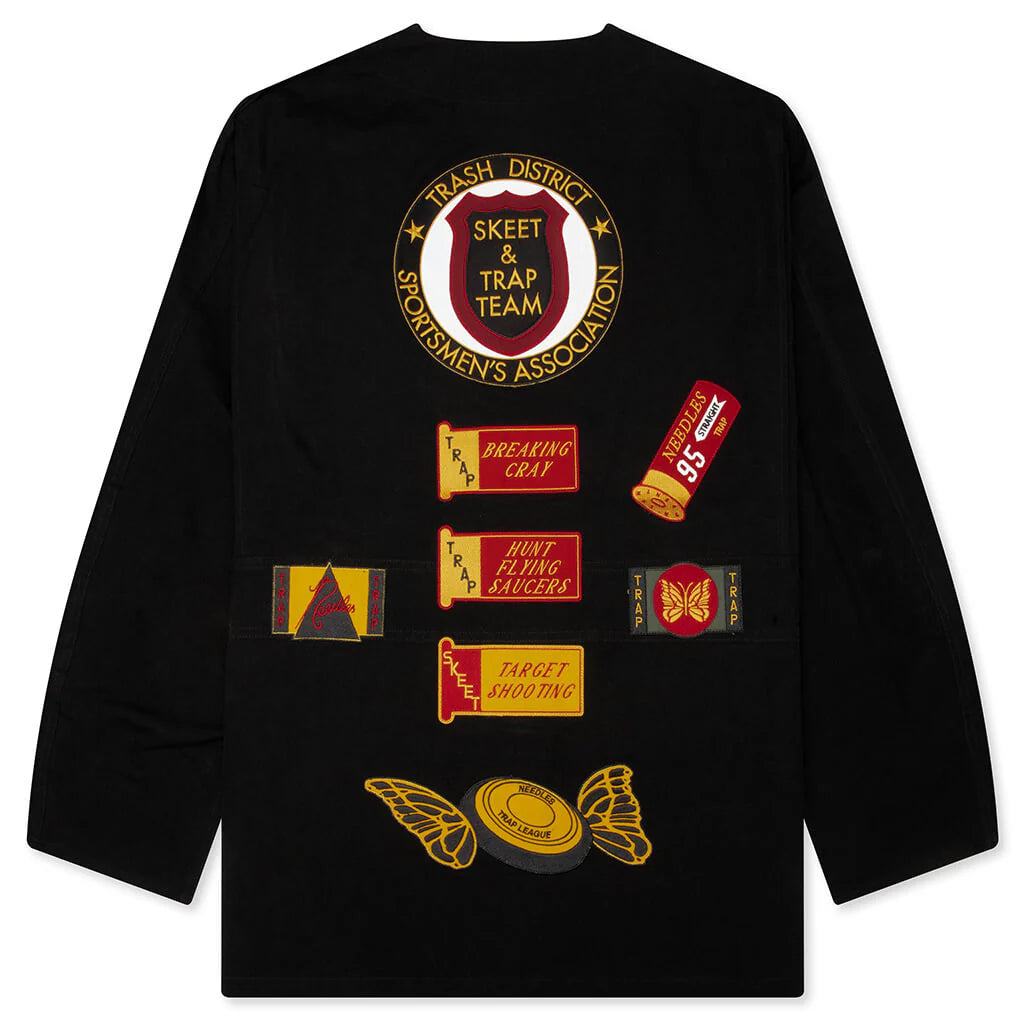 Waxed Cloth Shooting Jacket Black
