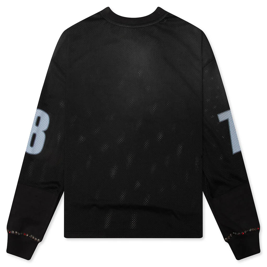 Mesh Moto Jersey Black