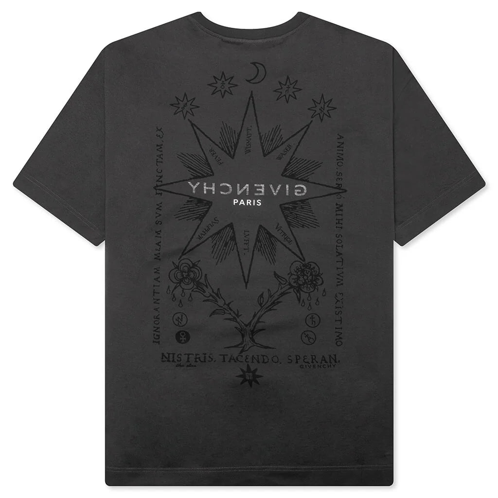 Tarot Print Reverse T Shirt Rosewood