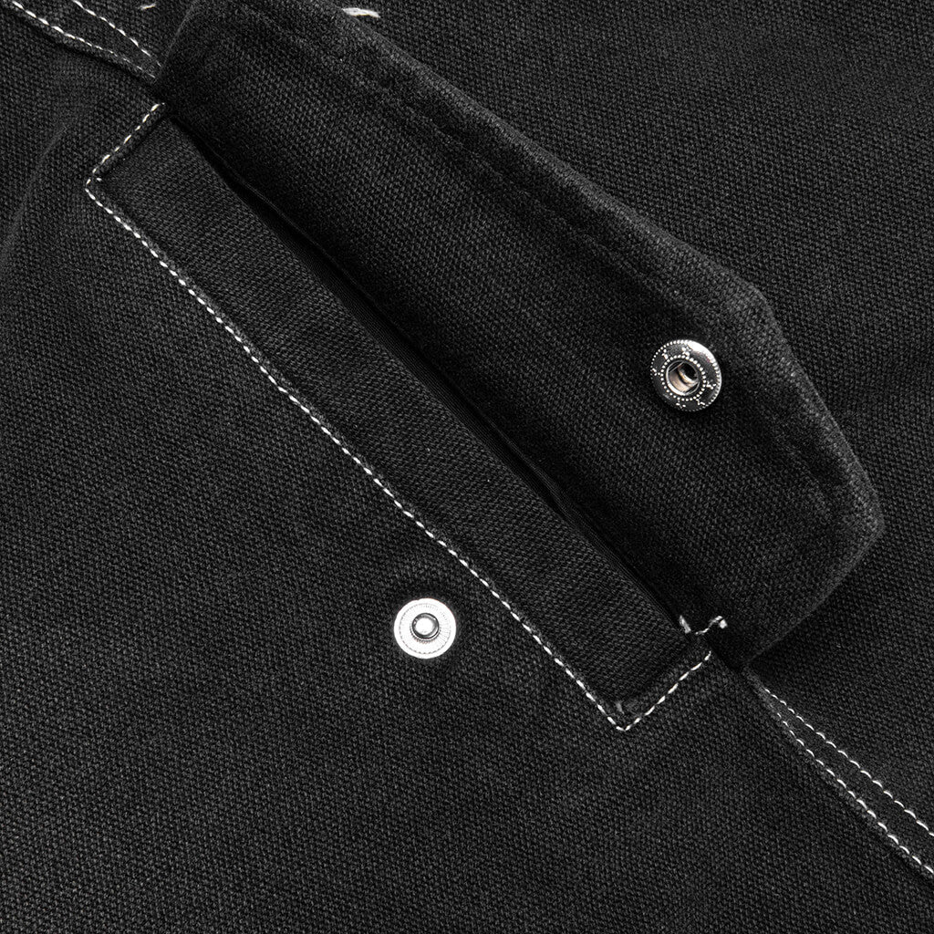 Sun Bleached Slant Pant Washed Black