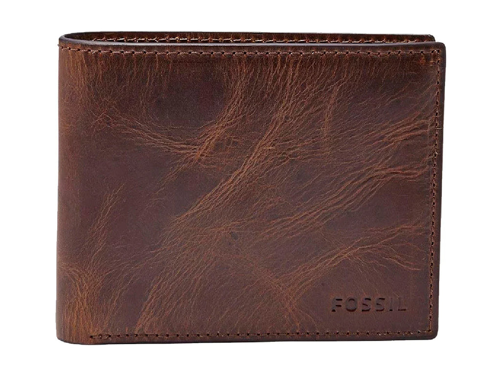 Cartera Fossil Bifold con ID Café