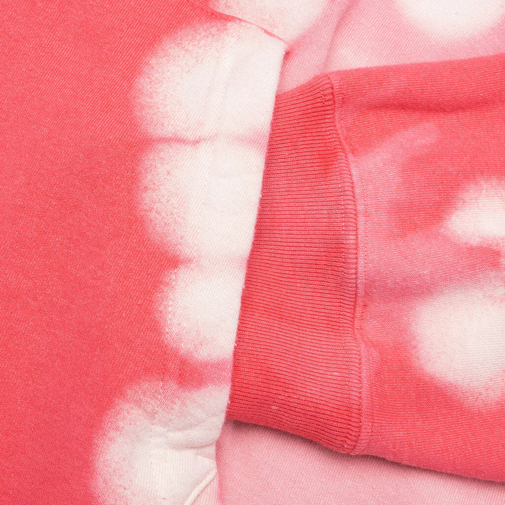 Hand Dye Shark Full Zip Hoodie Red