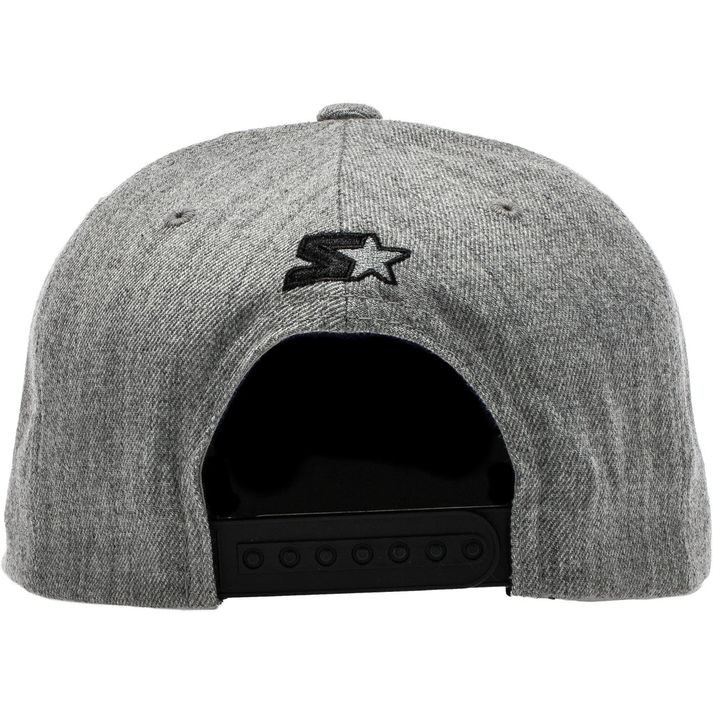 Stacked Logo Snapback Hat Grey