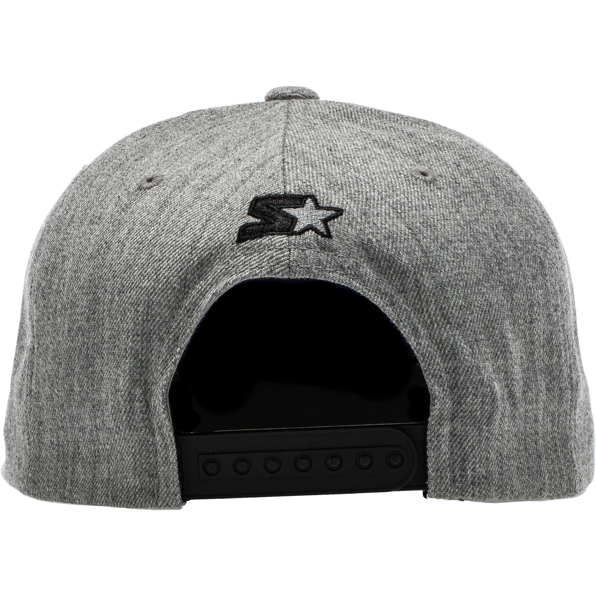 Stacked Logo Snapback Hat Grey