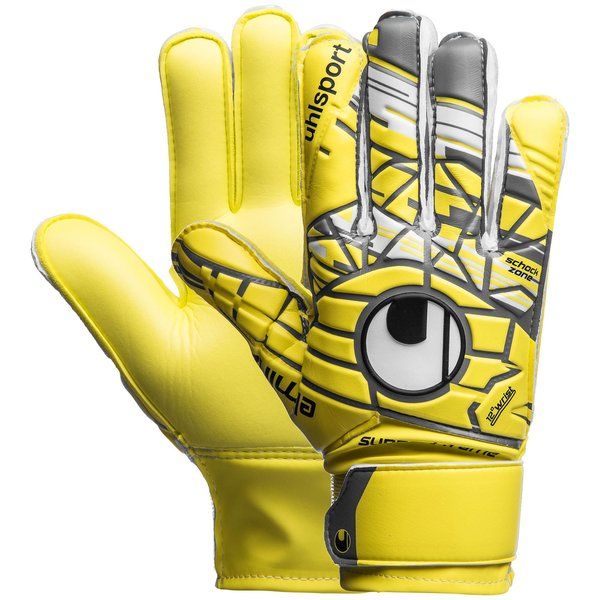 Uhlsport Junior Eliminator Soft SF Goalkeeper Gloves Lite Flue Yellow Griffin