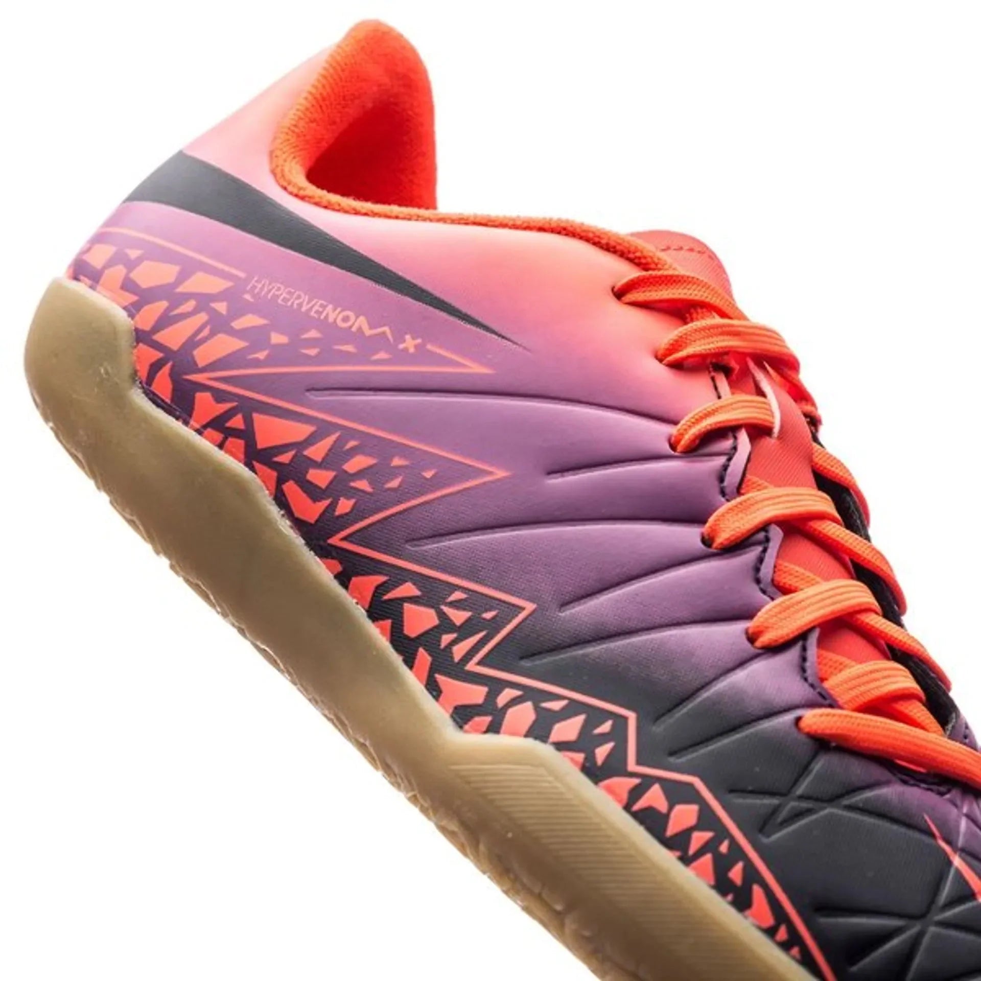 Nike JR HyperVenom Phelon II IC Indoor Shoes Total Crimson Obsidian Vivid Purple