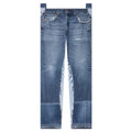 Reconstructed Denim Raw Pant Blue
